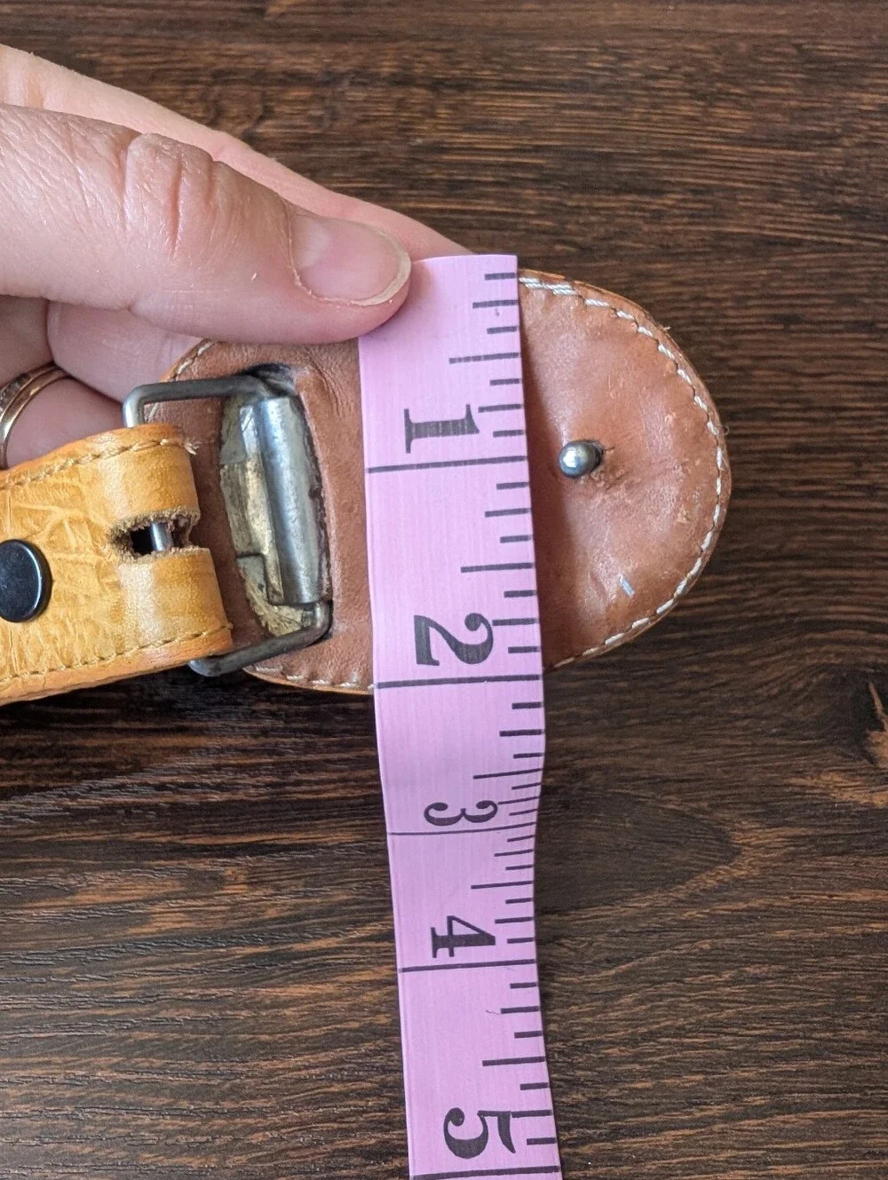 Crocodile Alligator Genuine Yellow Leather Youth Western Style Belt